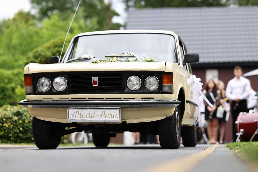 Fiat 125p  do Slubu fiatem klasyk klasykiem do slubu wynajem fiatem