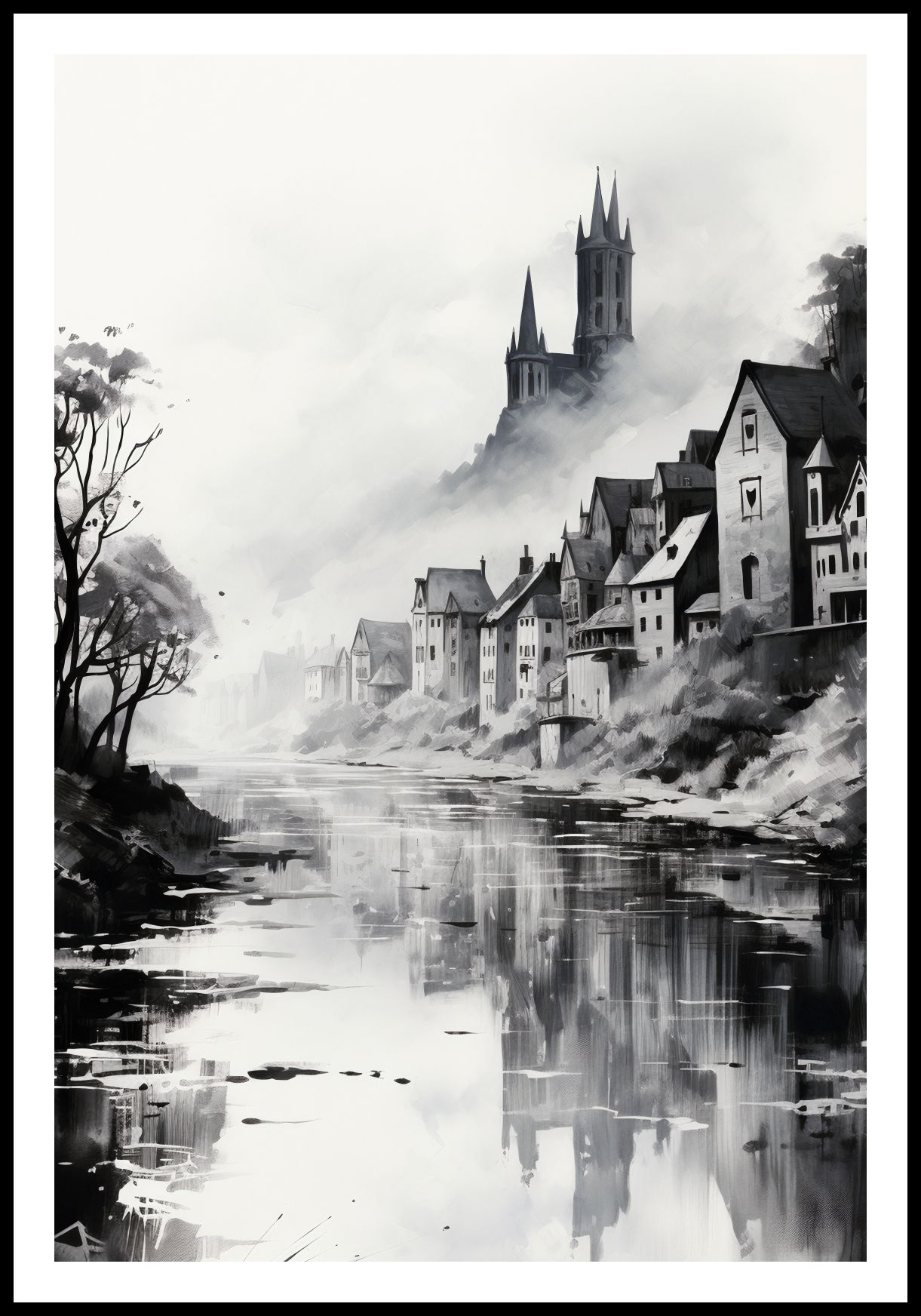 Plakat 68x101cm Mglisty Refleks