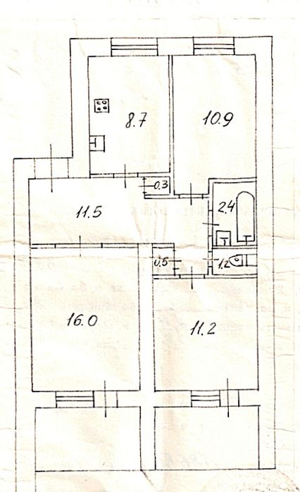 Продам 3х комн 3/5эт квартиру самый Центр города у. Святониколаевская!