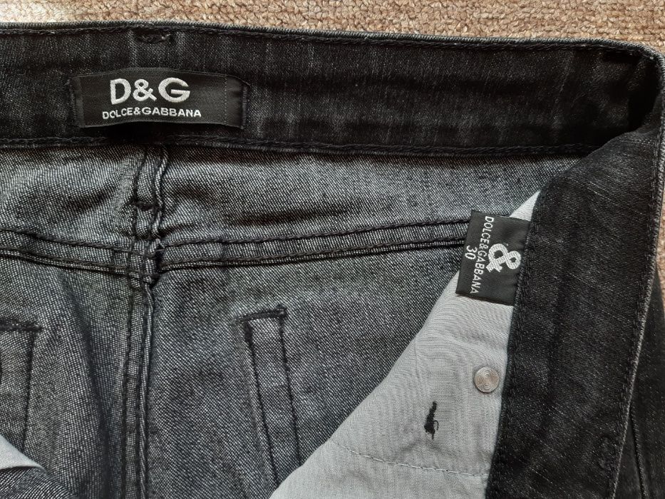 spodnie jeans Dolce&Gabana rozm 30 stan bardzo dobry 79cm w pasie