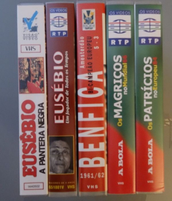 5 Cassetes de Eusébio - Chalana - Seleção Nacional 1966