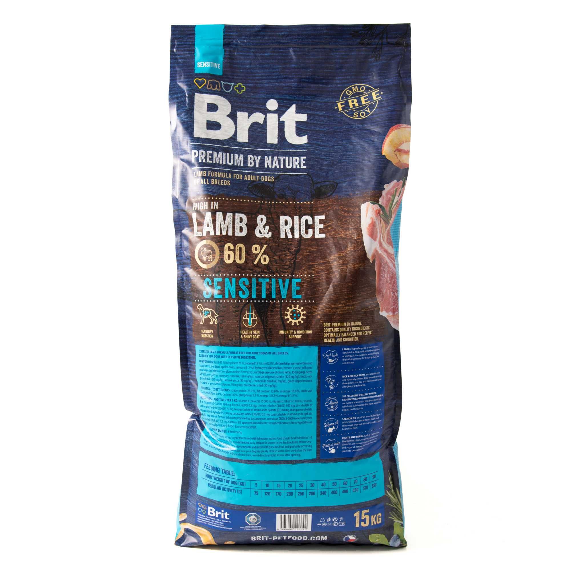 Для собак з чутливим травленням Brit Premium Dog Sensitive Lamb