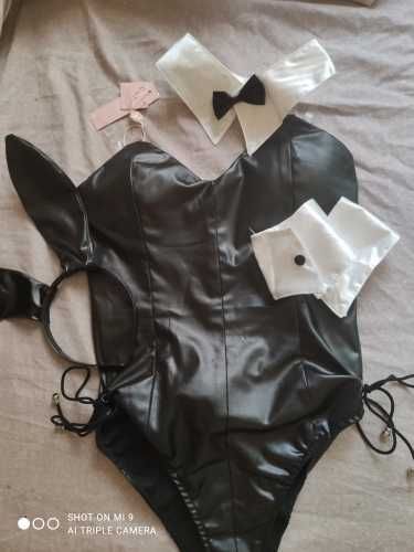 Strój króliczka PlayBoya sexi komplet erotyczne przebranie S/M