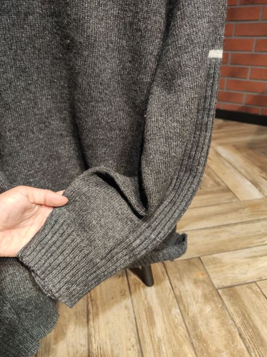 Sweter szary 80% wełna L