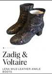 Zadig & Voltaire ботильйони з натуральної шкіри пітона