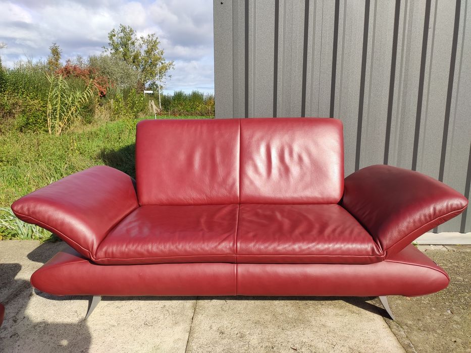 Sofa skórzana 3-osobowa+2-osobowa- skóra naturalna! KOINOR! Nowoczesny