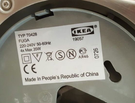 Lampa sufitowa, halogeny - IKEA