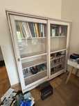 Bibliotreczka witryna regal kredens ikea lite drewno 160 cm