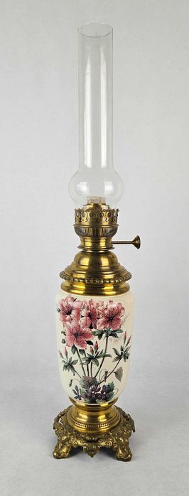 Piękna zbiornikowa lampa naftowa SECESJA Francja