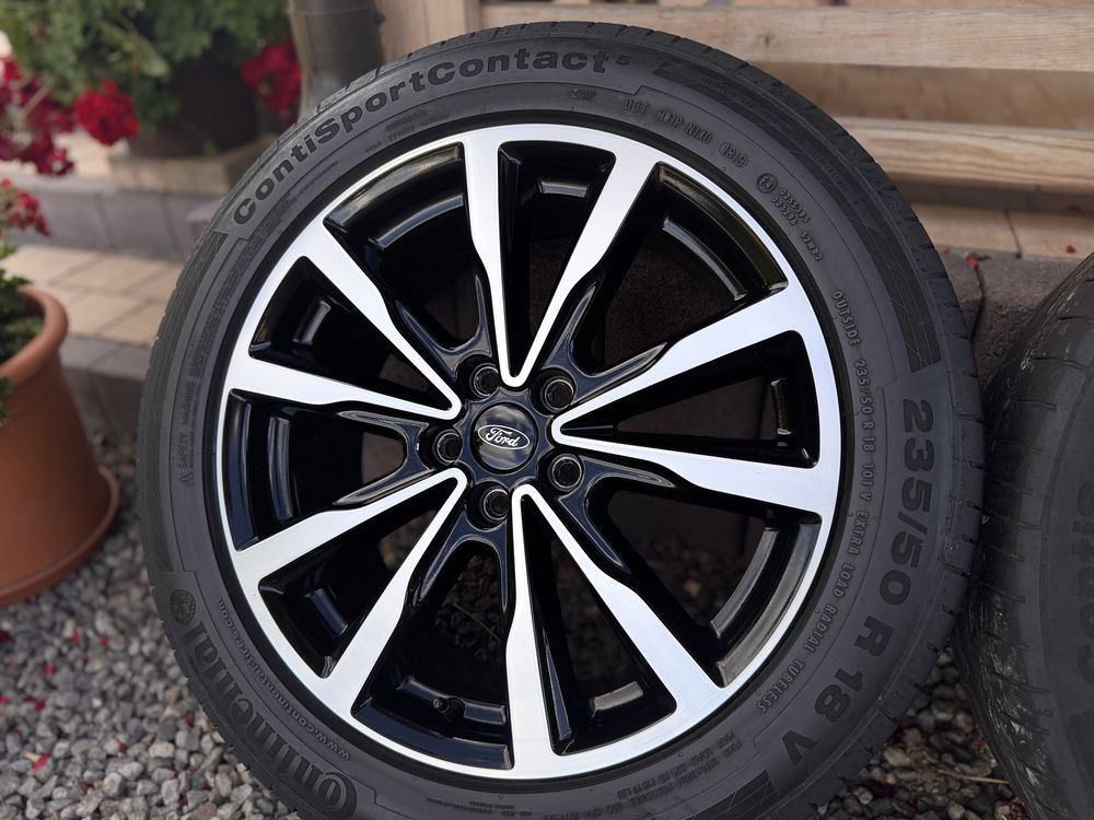 Felgi Koła 18 5x108 Oryginał Ford Kuga Opony Continental