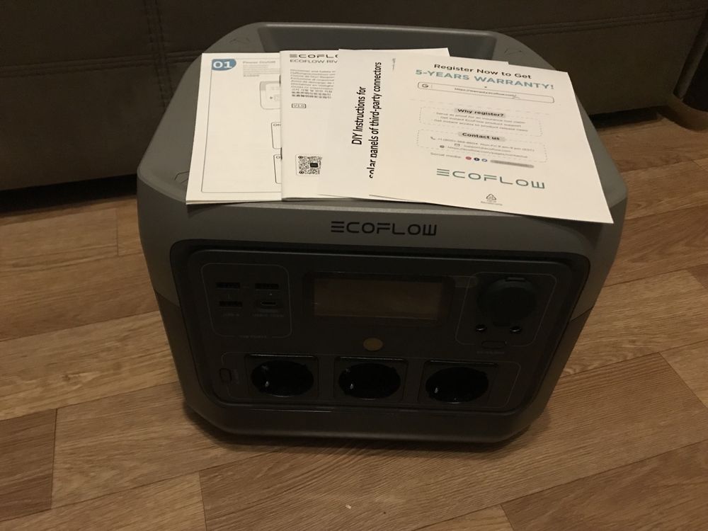 Зарядна станція Ecoflow river 2 pro 768 Вт євро розет( 1600 Вт турбо )