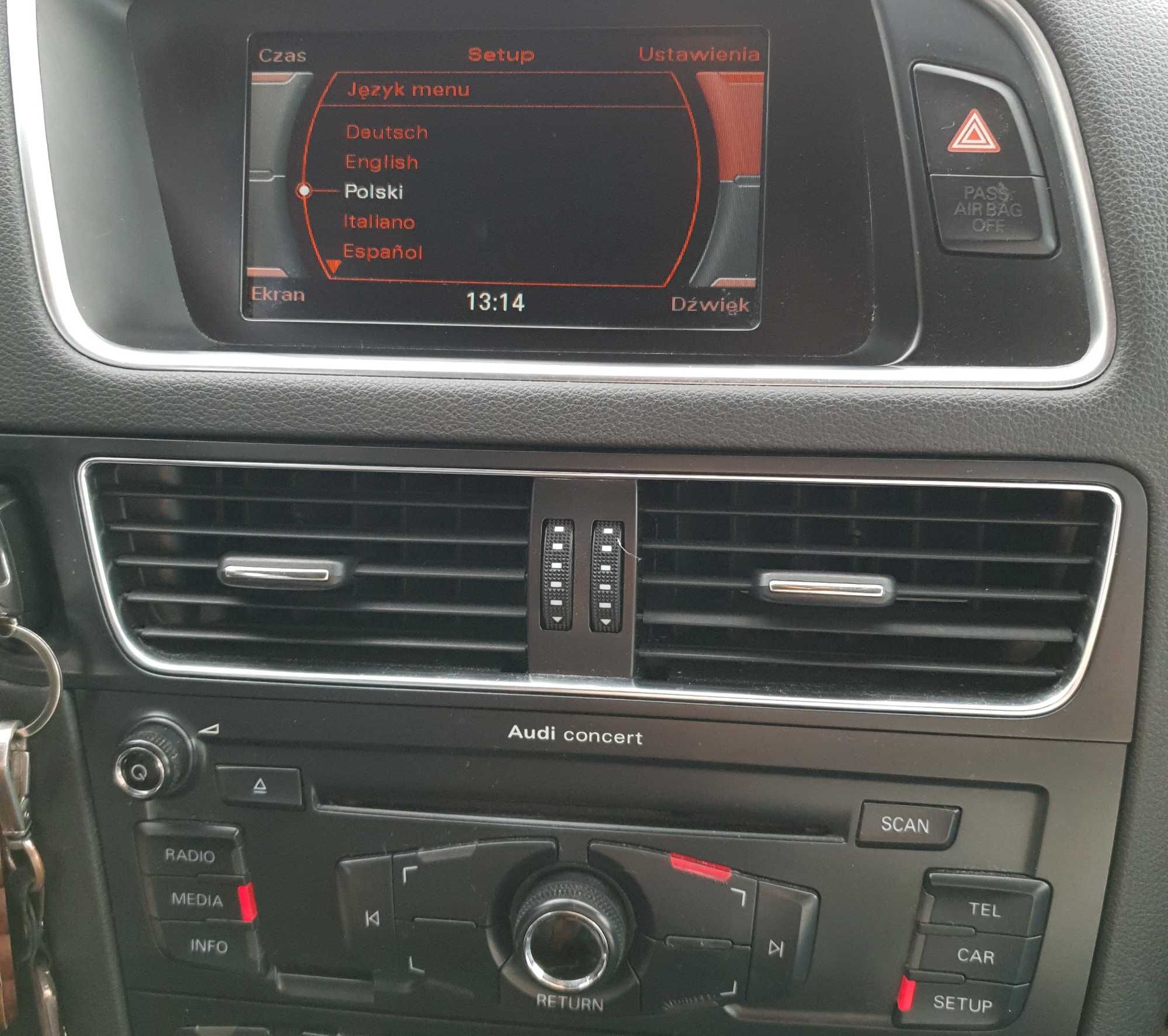 Audi A4 A5 Q5 CONCERT Symphony POLSKIE MENU Poziom Akumulatora