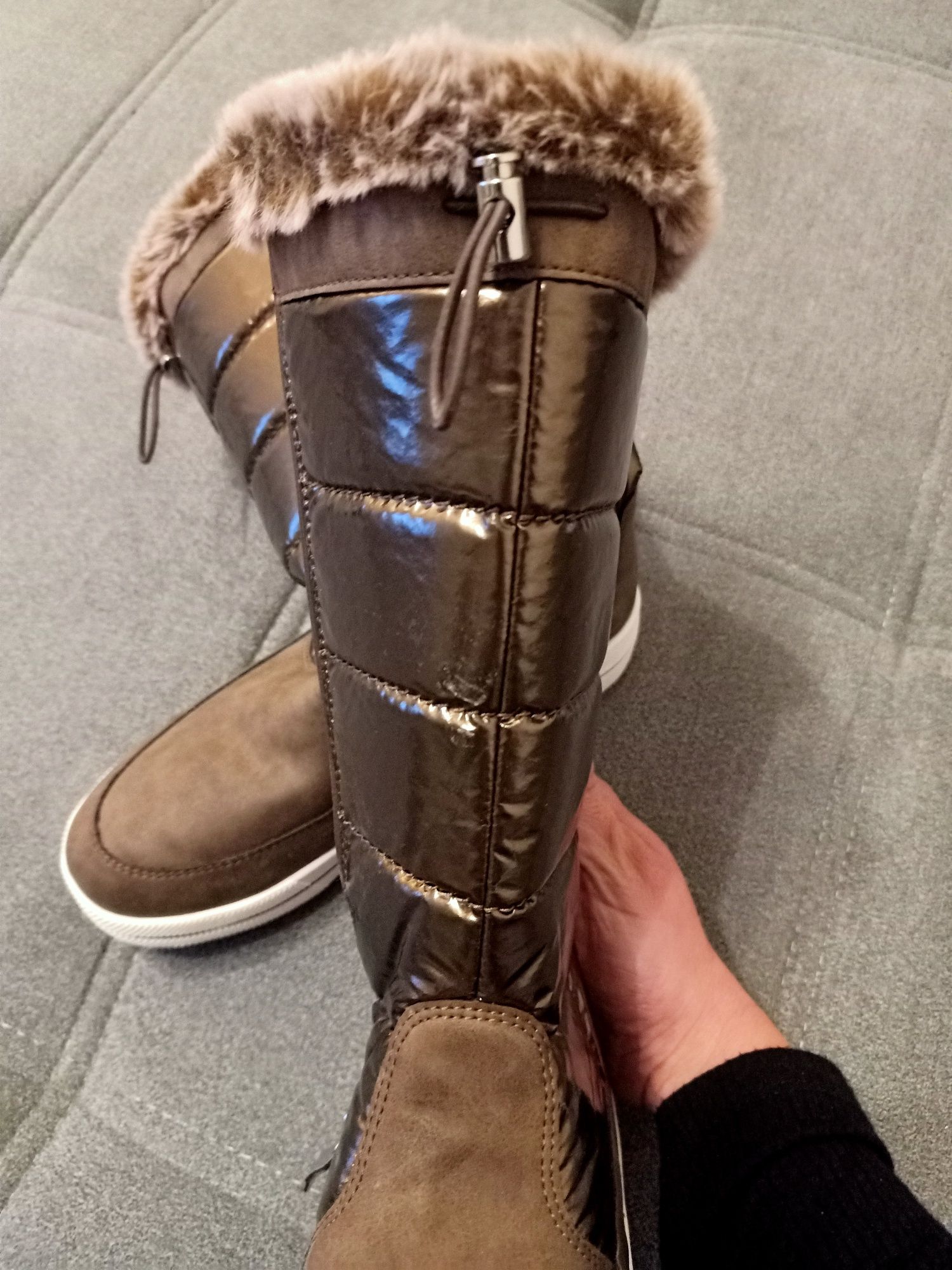 Buty śniegowce zimowe ocieplane Caprice