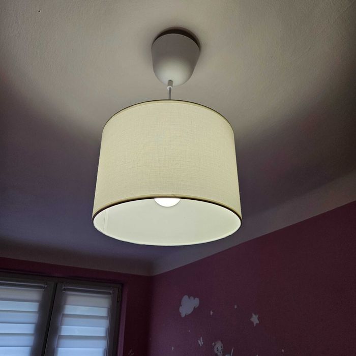 lampa wisząca sufitowa sitia 28cm taupe e27 inspire biała