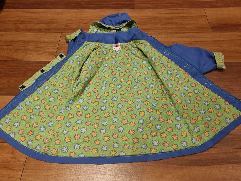 Kurtka przejściowa R 116 ROSSA POLAND kaptur kwiaty a'la płaszczyk