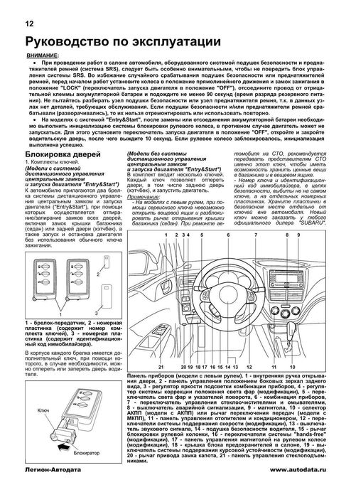 Subaru Impreza. Руководство по ремонту и эксплуатации. Книга