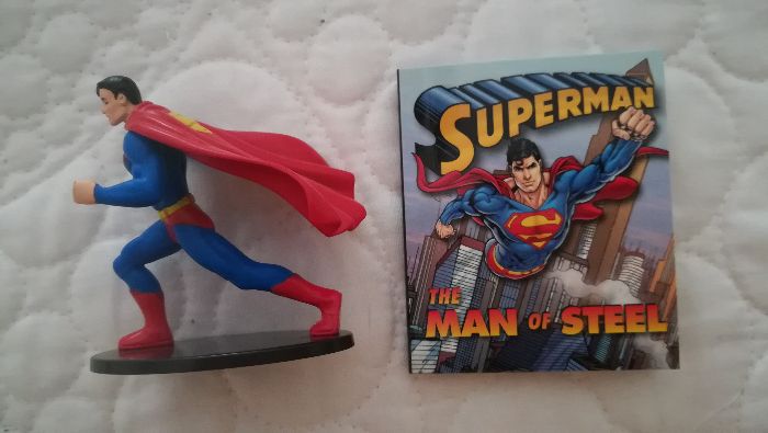 Super homem superman figura + livrinho