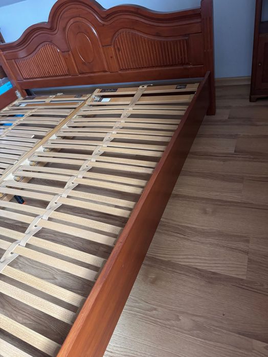 Łóżko drewniane 180 na 200cm z możliwością podnoszenia