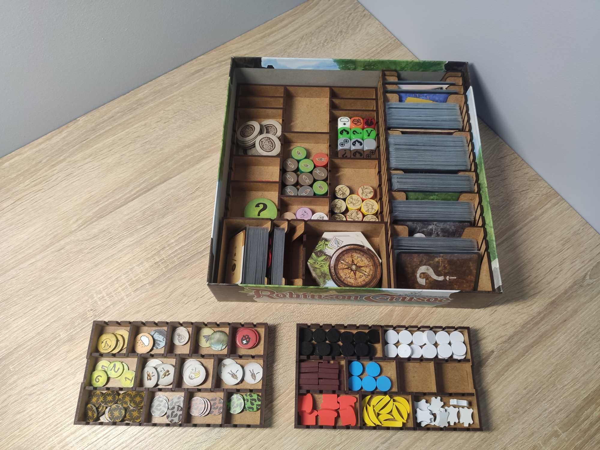 Robinson Crusoe + Dodatki + Insert + Wydruki 3D znaczników