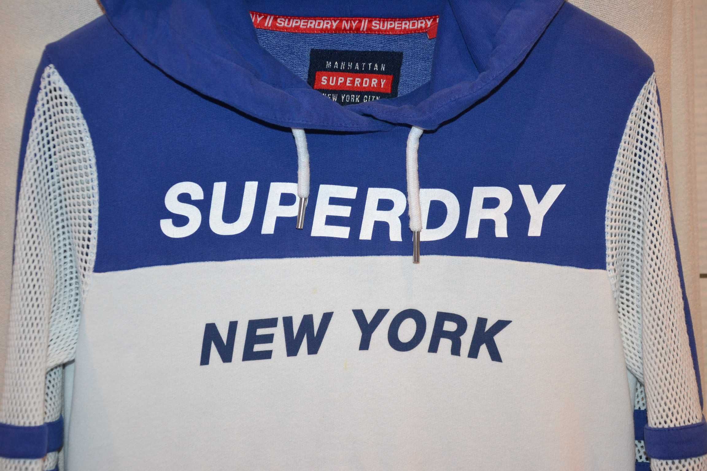 SUPERDRY New York Sportowa Sukienka Damska E 38 Tunika Bluza Oryginał