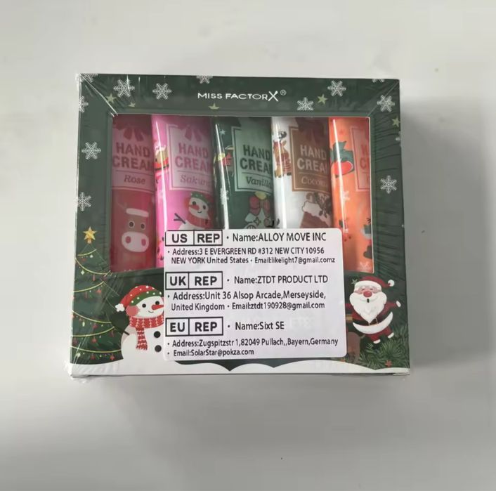 Крем для рук / набор 5 шт / новогодний  подарок