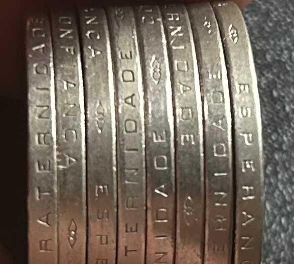 Numismatica: 8 Moedas 10 Escudos 1971-74 - Normais e legenda inversa