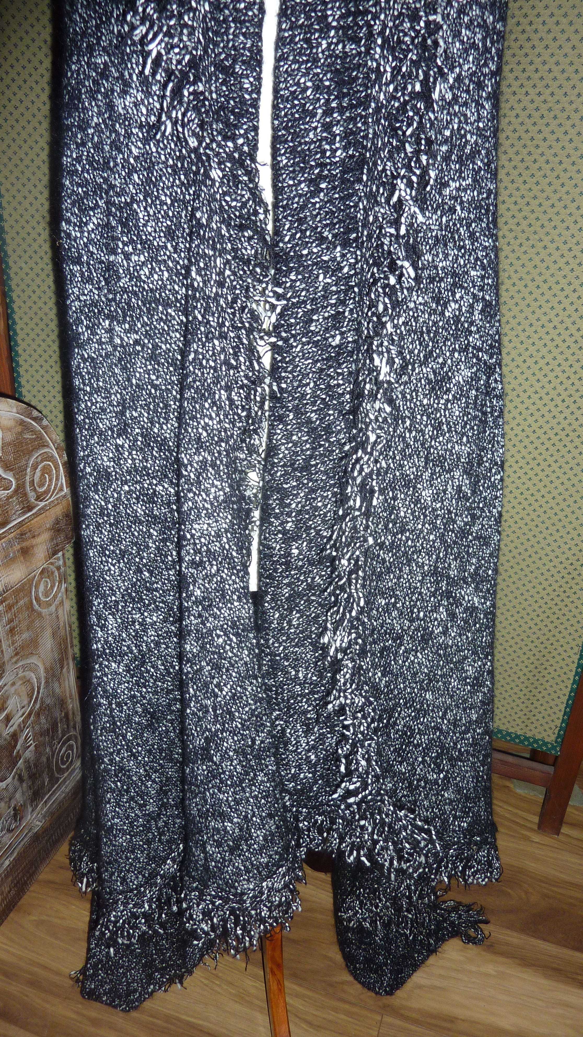ZARA KNIT kamizelka narzutka ponczo r.M