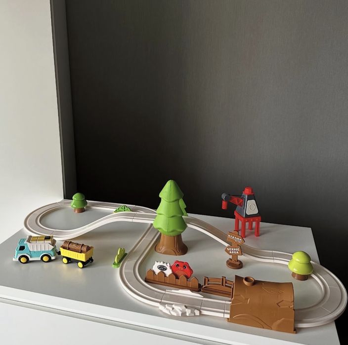 Залізниця,дитяча залізна дорога, жд, кран