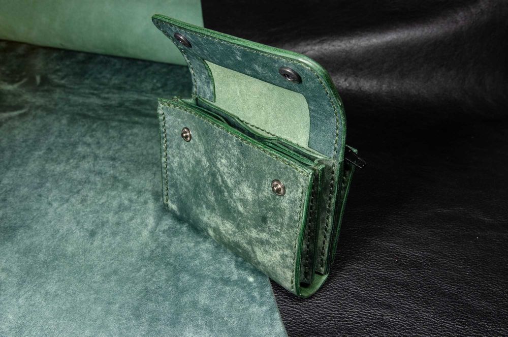 Portfel skórzany 100% ręcznie wykonany