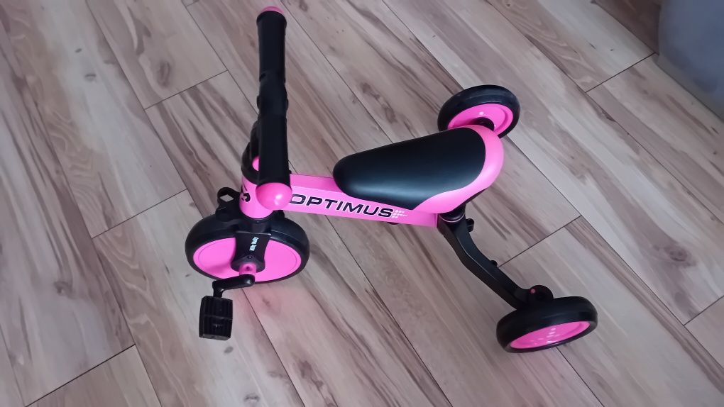 Sprzedam Milly Mally Rowerek trójkołowy jeździk 3w1 Optimus różowy