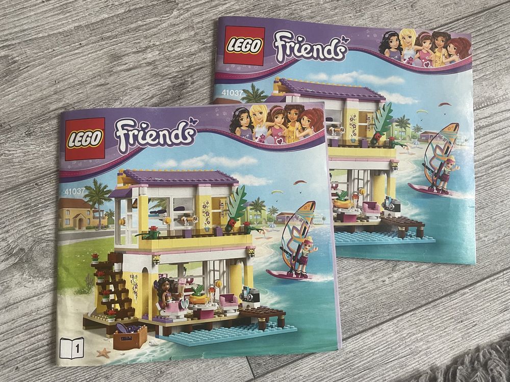 klocki lego firends domek plazowy + ratownik