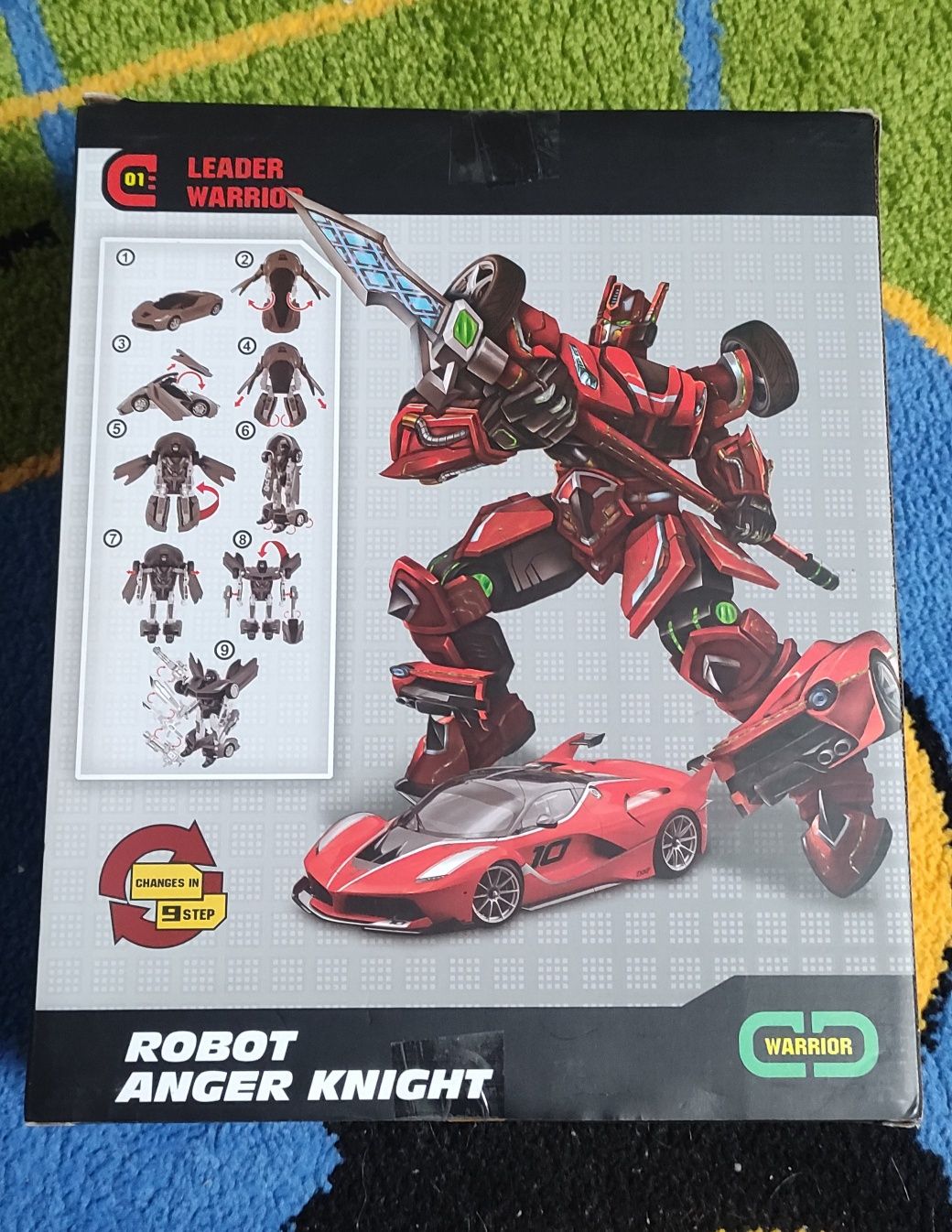 Zabawka Robot Anger Knight Mode 2 Zamiana z robota w auto Polecam