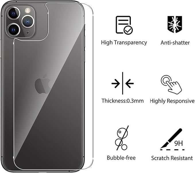 SZKŁO hartowane do iPhone 11 na tylną część telefonu 2szt. A366