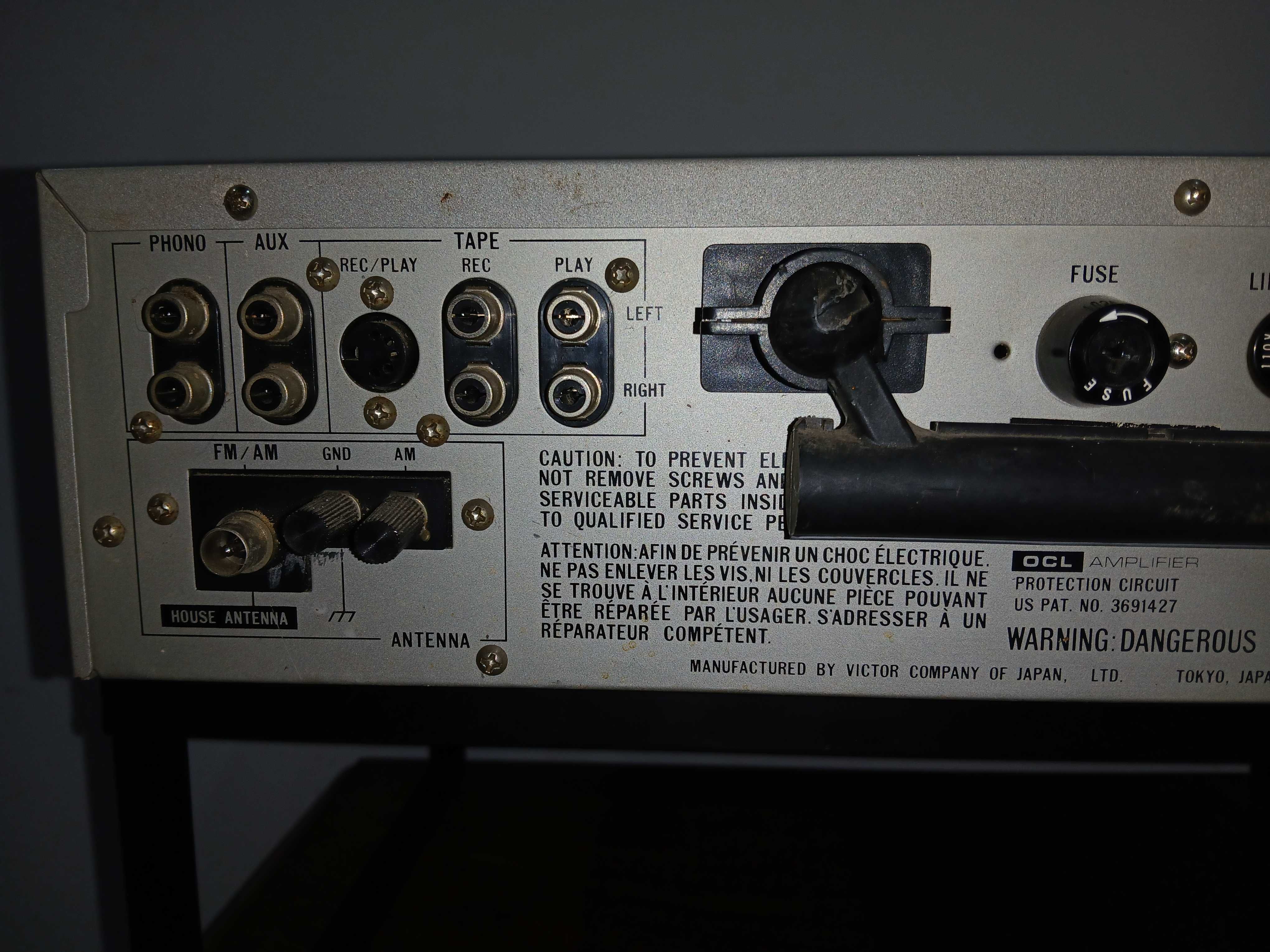 Amplituner  JVC R-S55L klasyk.