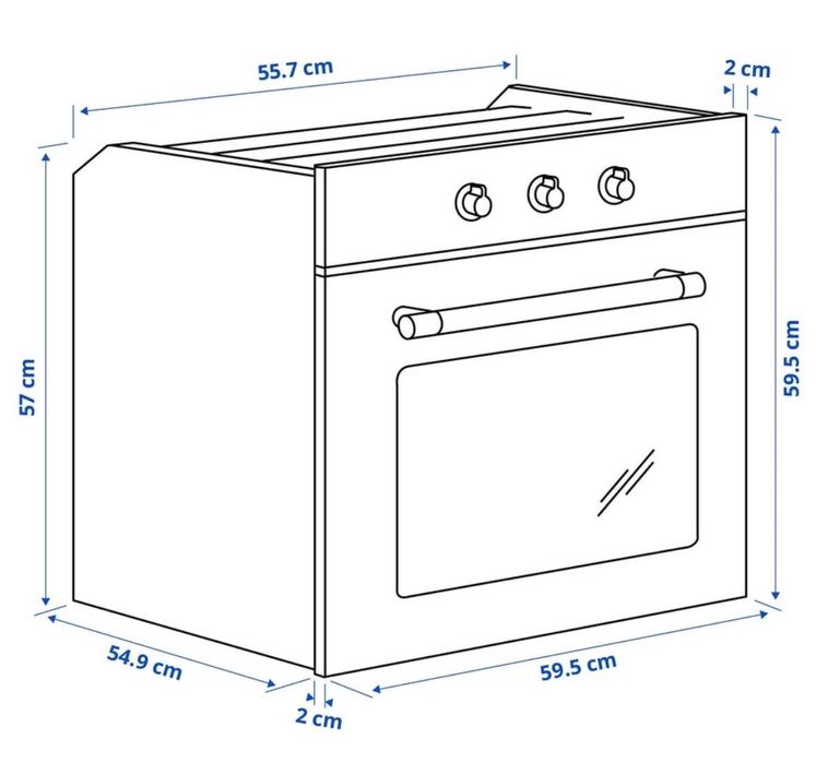 ІКЕА Духовка з циркуляцією повітря MATTRADITION 003.687.67