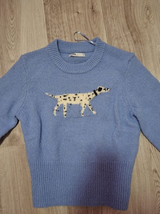 Cropp Sweterek Damski! Błękit! Dalmatyńczyk! Akryl! Cropp! Roz. S!