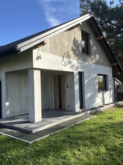 Nowy dom 100m2, działka 3000m2 + garaż gm. Szczerców