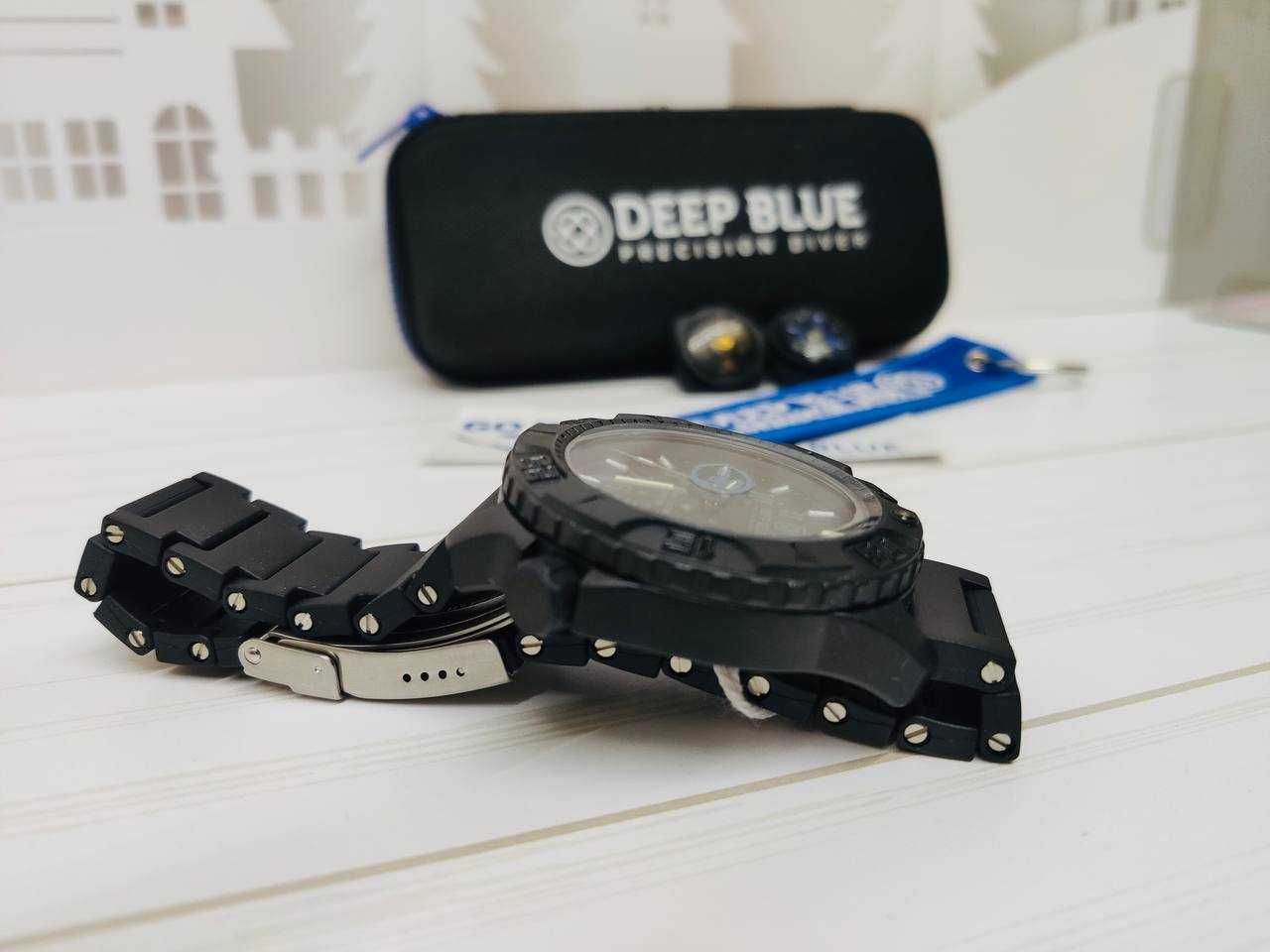 НОВІ Seiko Deep Blue військові тактичні армійські часи з компасом