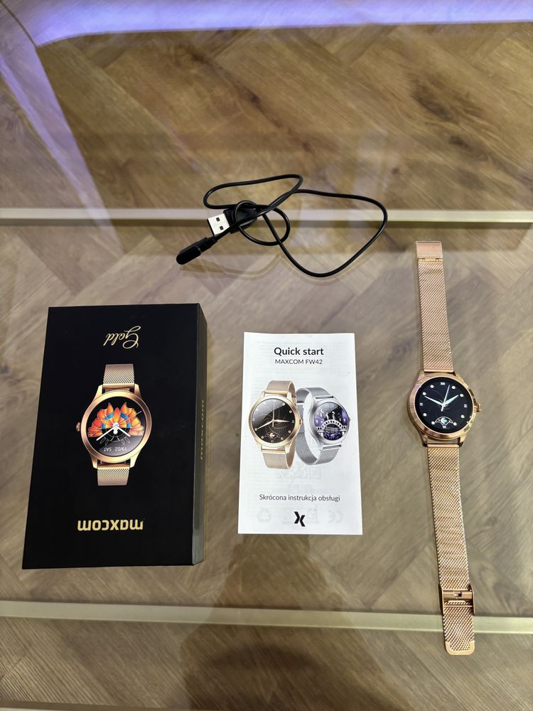 Smartwatch MAXCOM FW42 Gold Zegarek