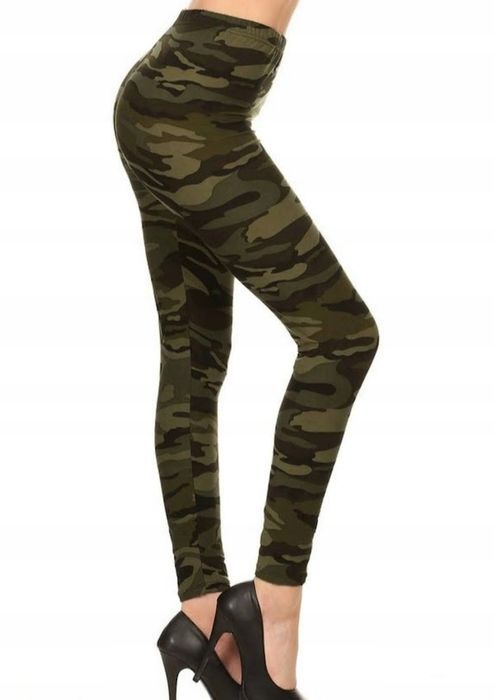 klasyczne legginsy moro military m/l miego