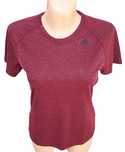 Bordowa koszulka ADIDAS PERFORMANCE Climalite, R. S