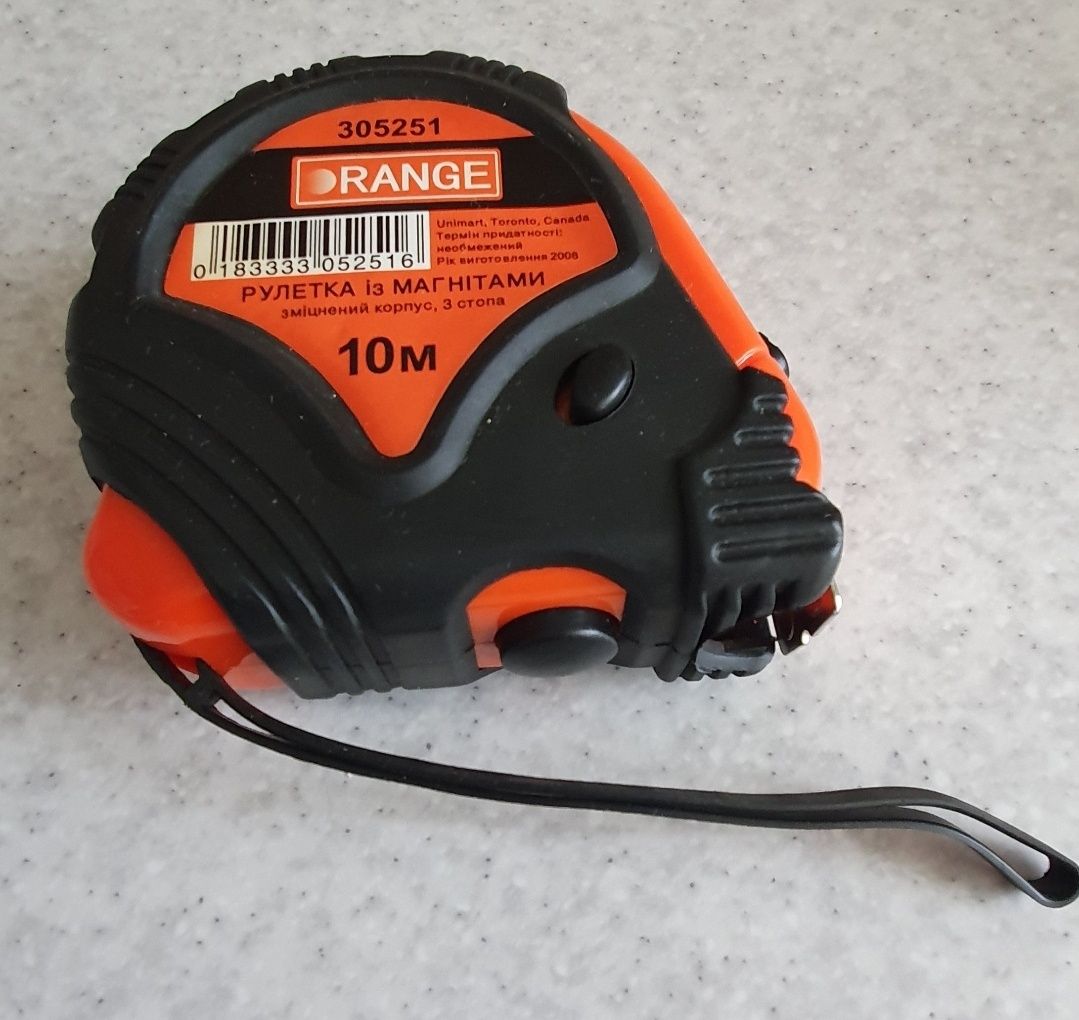 Комплект рулеток Orange 10м, 7,5м, 3м