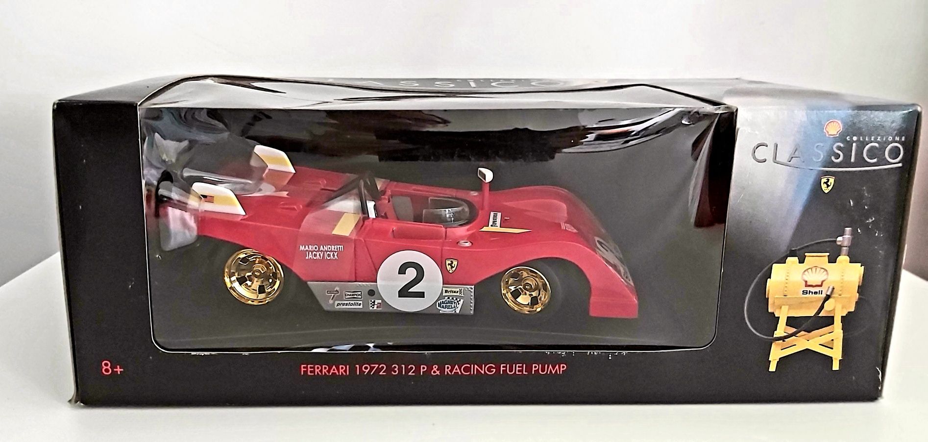 Ferrari 312, de 1972, escala 1/18 Andretti/ICKX. De colecção