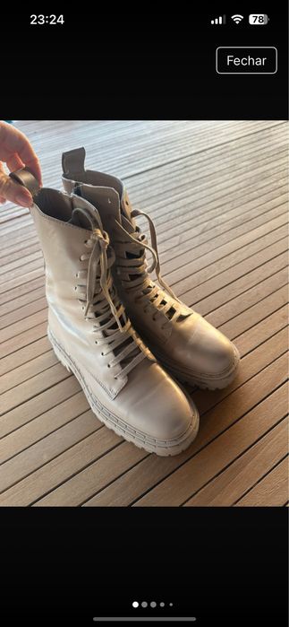 Botas Massimo Dutti bege 36