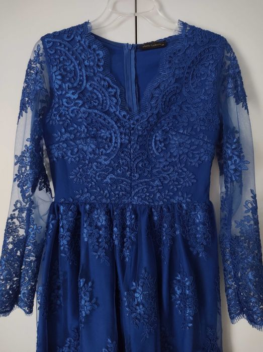 Elegancka sukienka damska z koronki  Kolorek jak Nowa   roz 36