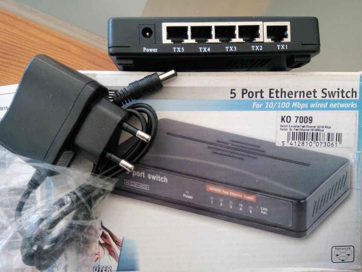 Switch 5 portas 10/100 ethernet