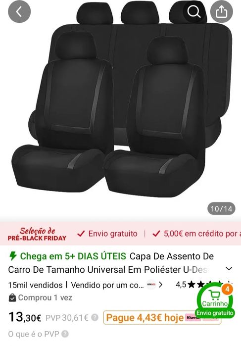 Conjunto capas auto