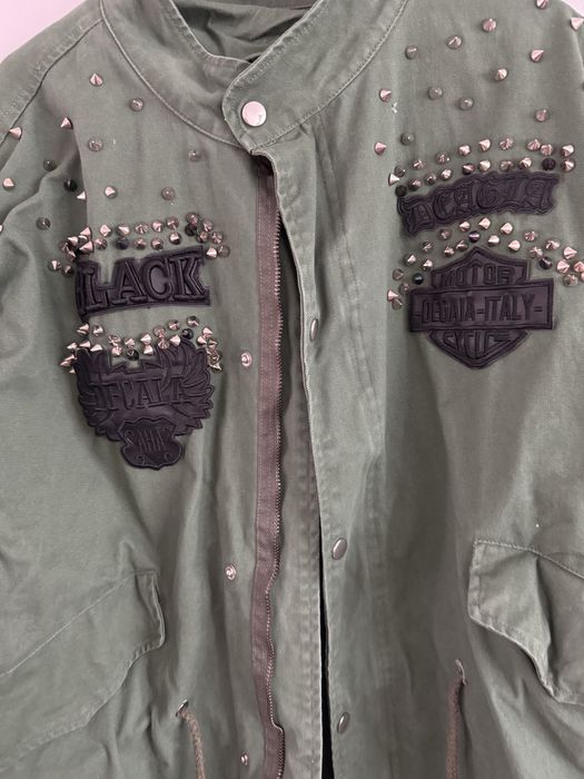 Parka kurtka szwetka wiosna khaki L XL