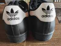 Adidas Super Star buty skórzane czarne
