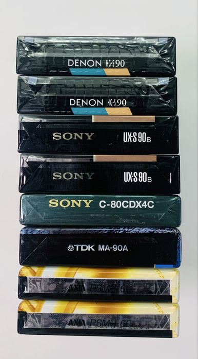 Аудіокасети Denon HG S, Sony UX-S, TDK MA, Axia PS Metal